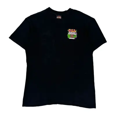 Goa Harley Davidson Graphic T-Shirt - Large Black Cotton