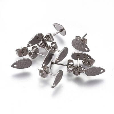 Tarnish Resistant 304 Stainless Steel Stud Earring Findings