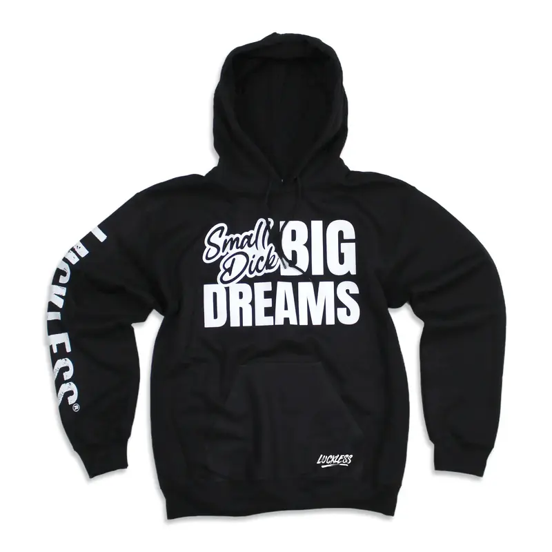 Big Dreams Hoodie | Black, Unisex Casual Hooded Sweatshirt