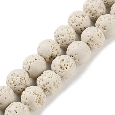 Synthetic Lava Rock Dyed Beads Strands