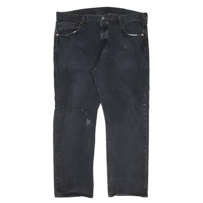 LEVI'S 501 Jeans Black Denim Regular Straight Mens W40 L30