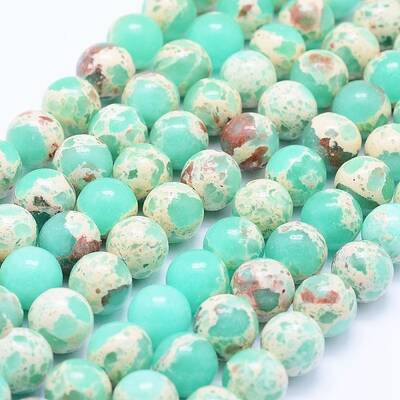 Synthetic Imperial Jasper Beads Strands