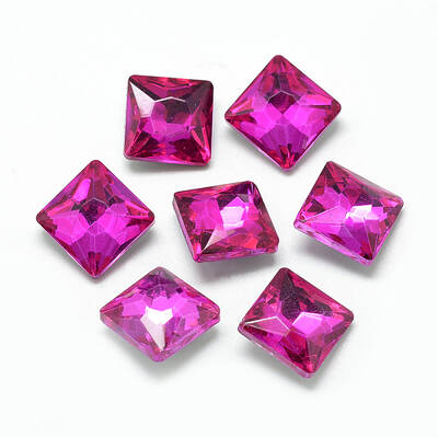 Pointed Back Glass Rhinestone Cabochons