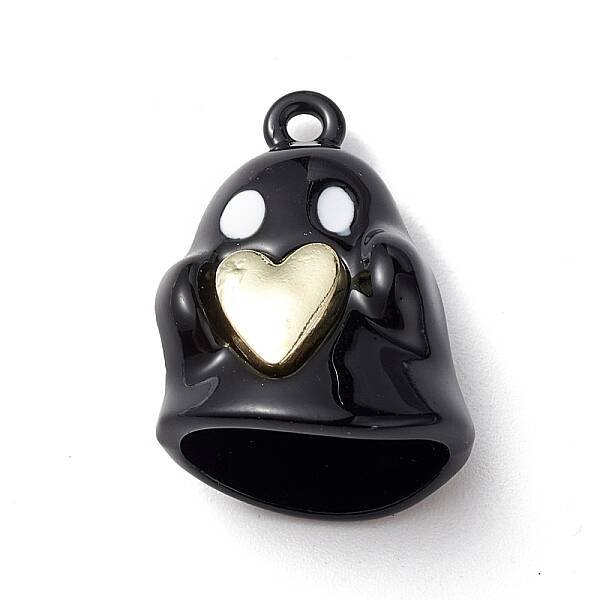 Halloween Spray Painted Alloy Pendants