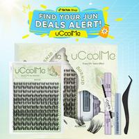 【Live】uCoolMe Born 3D New Arrival with Invisible Band Lash DIY Extension Kit | Natural Bottom Lash | Bond Seal and Remove...