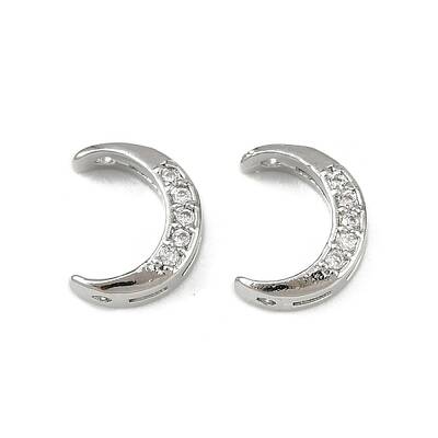 Brass Clear Cubic Zirconia Beads