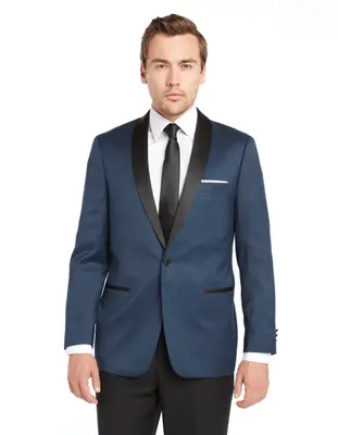Mens Navy Blue Wedding Tuxedo - Dark Blue Tuxedo Suit