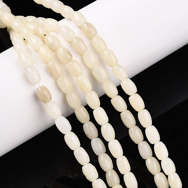 Natural White African Opal Beads Strands