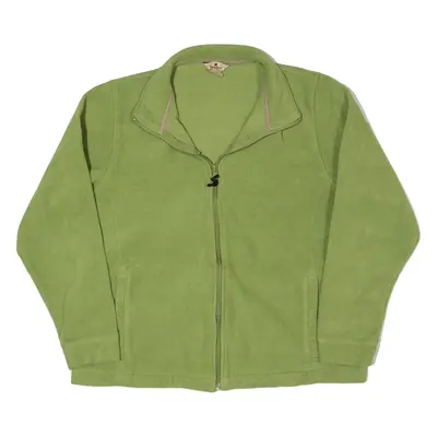 WOOLRICH Fleece Jacket Green Womens L
