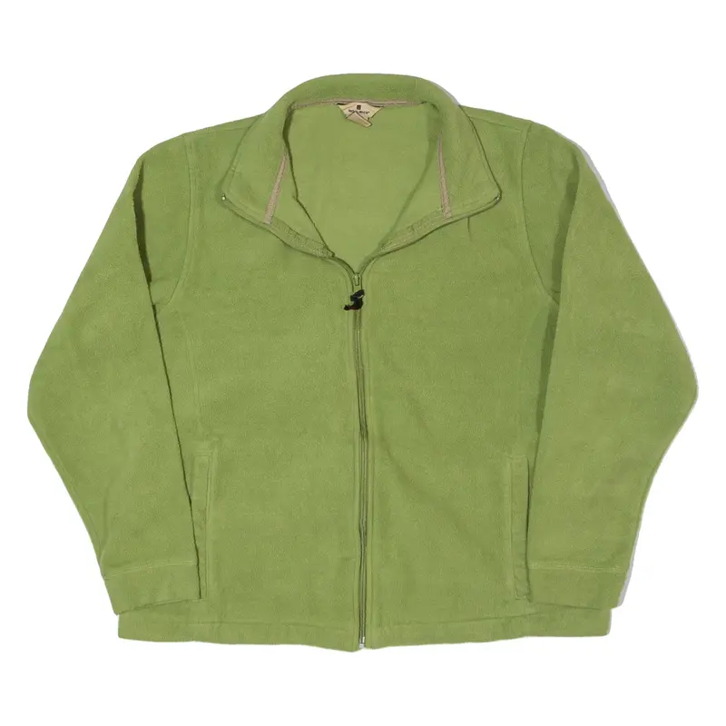 WOOLRICH Fleece Jacket Green Womens L
