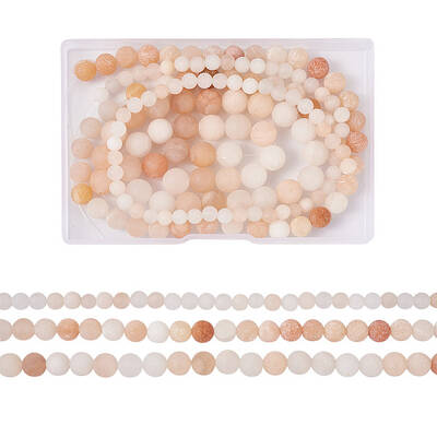 3 Strands 3 Style Natural Pink Aventurine Beads Strands