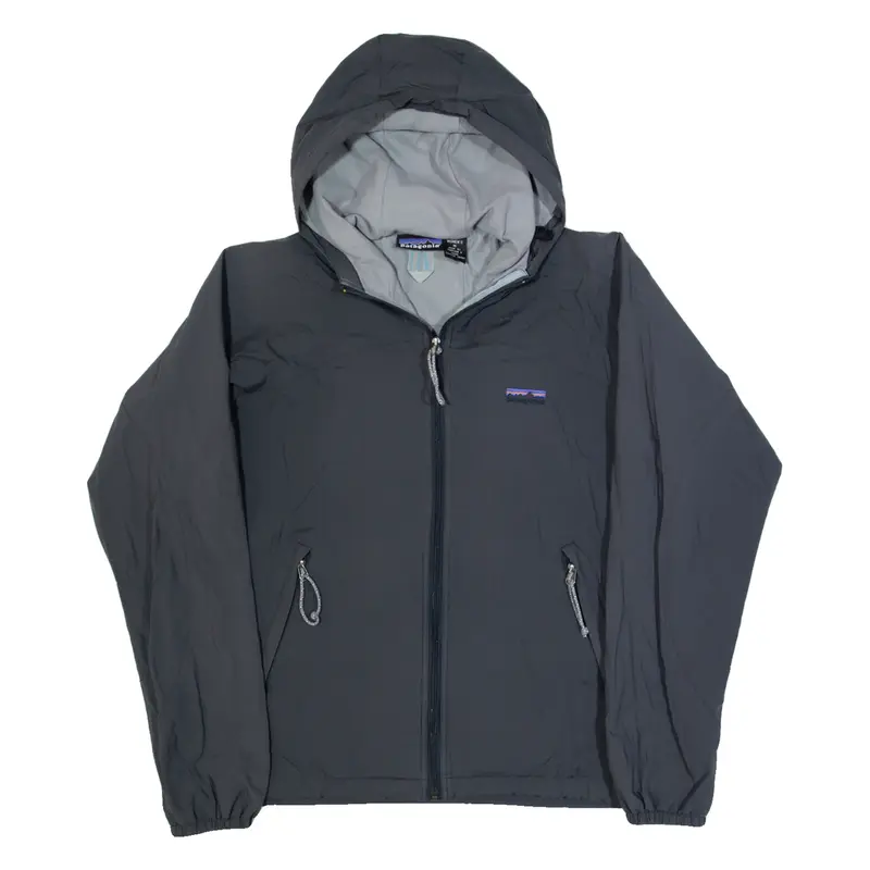 PATAGONIA Womens Rain Jacket Grey Hooded M
