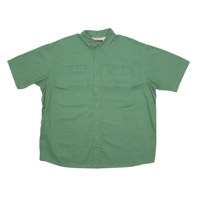 WRANGLER Mens Plain Shirt Green XL