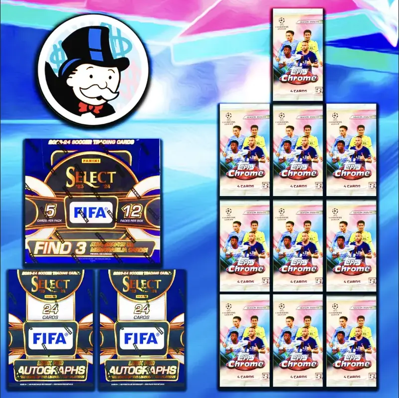 1x Panini Select FIFA Hobby Box + 2x FIFA Blasters + 10 Tops Chrome Packs PYT Break! [Lamine Yamal RC]