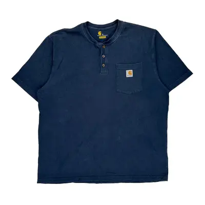 Carhartt T-Shirt - XL Navy Cotton
