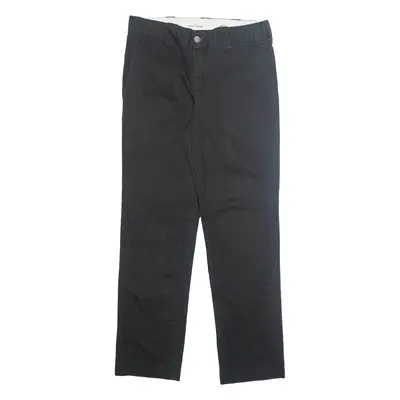 DICKIES Chino Mens Trousers Black Slim Tapered W30 L32
