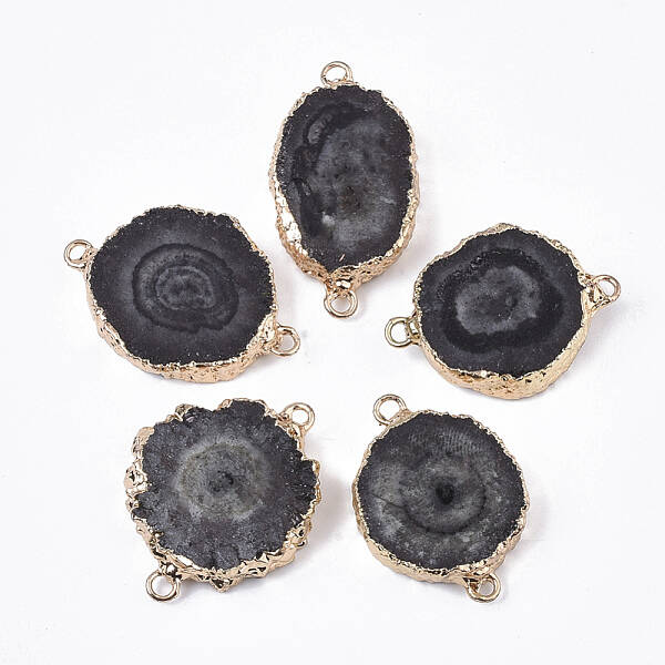 Natural Druzy Agate Links connectors