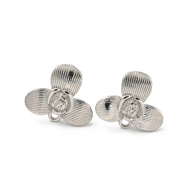 Rack Plating Brass Studs Earrings Finding