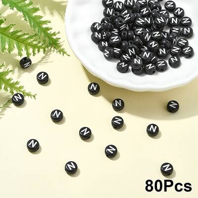 Opaque Acrylic Horizontal Hole Beads