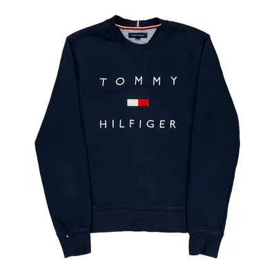 Tommy Hilfiger Graphic Sweatshirt - Medium Navy Cotton