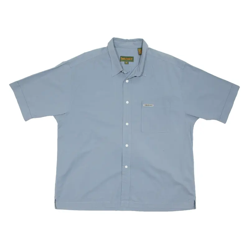 TIMBERLAND Mens Plain Shirt Blue XL