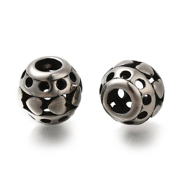 304 Stainless Steel European Beads