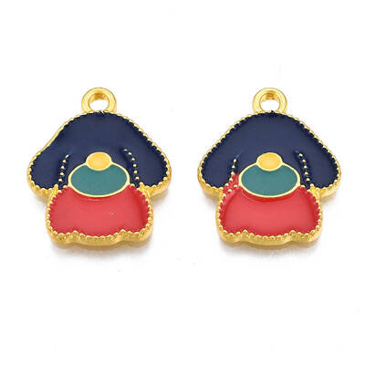Rack Plating Alloy Enamel Pendants
