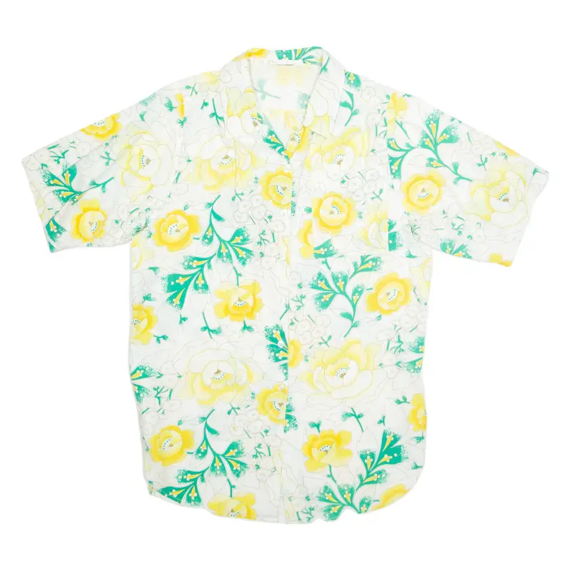Womens Shirt Yellow Floral XL