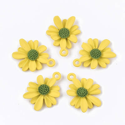 Spray Painted Alloy Pendants