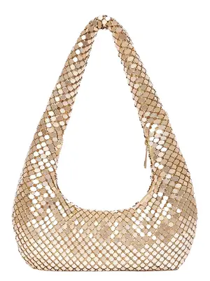 Women's Elegant Metallic Evening Bag, Exquisite Trendy Hobo Bag, Fashionable Bag for Party Decoration