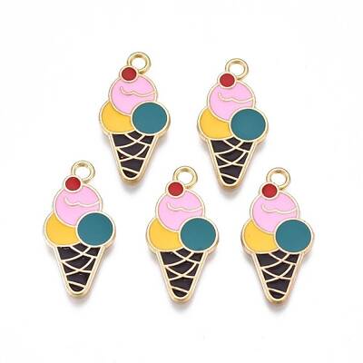 Rack Plating Alloy Enamel Pendants