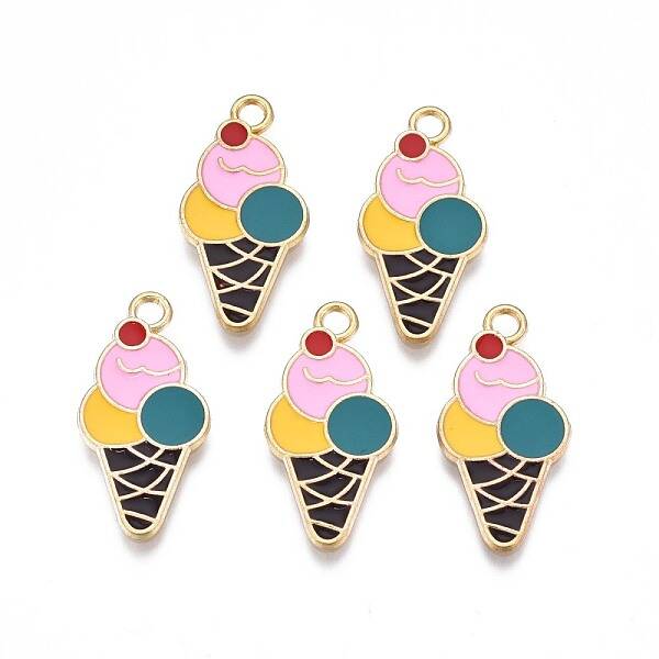 Rack Plating Alloy Enamel Pendants