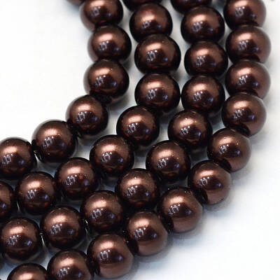 Baking Painted Glass Pearl Bead Strands
