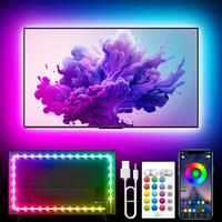 [TYUTE]TV Backlights, 13.1FT LED Lights for 32-65 Inch TV, RGB TV LED Lights Behind, Music Sync Bluetooth APP and Remote Cont...