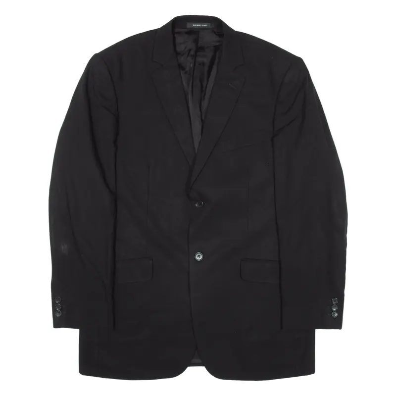 BALMAIN Blazer Jacket Black Mens L