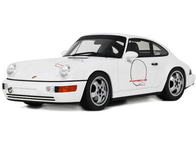1992 Porsche 911 (964) Carrera Cup - USA Edition White 1/18 Model Car by GT Spirit