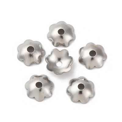 316L Surgical Stainless Steel Bead Caps