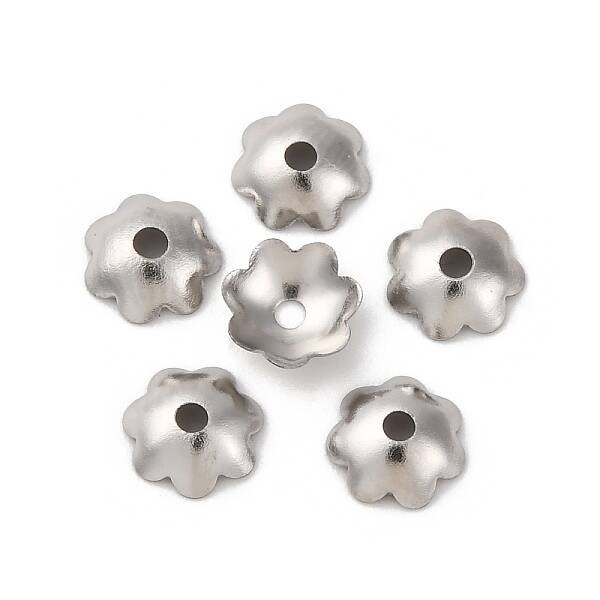 316L Surgical Stainless Steel Bead Caps