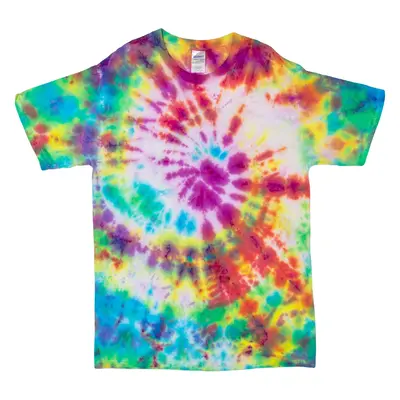 GILDAN Mens Tie Dye T-Shirt Green L