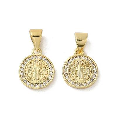 Rack Plating Brass with Cubic Zirconia Pendant