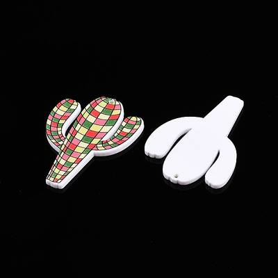 Printed Tartan Acrylic Pendants