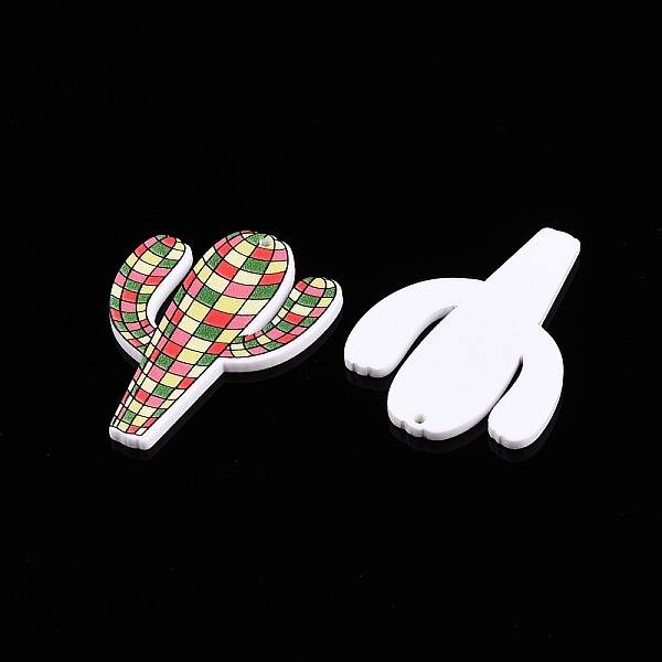 Printed Tartan Acrylic Pendants