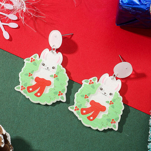 Christmas Acrylic Stud Earrings