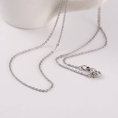 Tarnish Resistant 304 Stainless Steel Cable Chain Necklaces