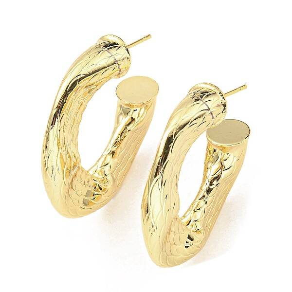 Rack Plating Brass Round Stud Earrings