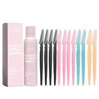 Hair Identifier Spray Kit, 13pcs/set Hair Removal Spray & Razor, Facial Hair Removal Tool for Women, Suitable for All Skin an...