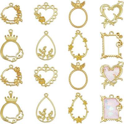 OLYCRAFT Open Bezel Charms