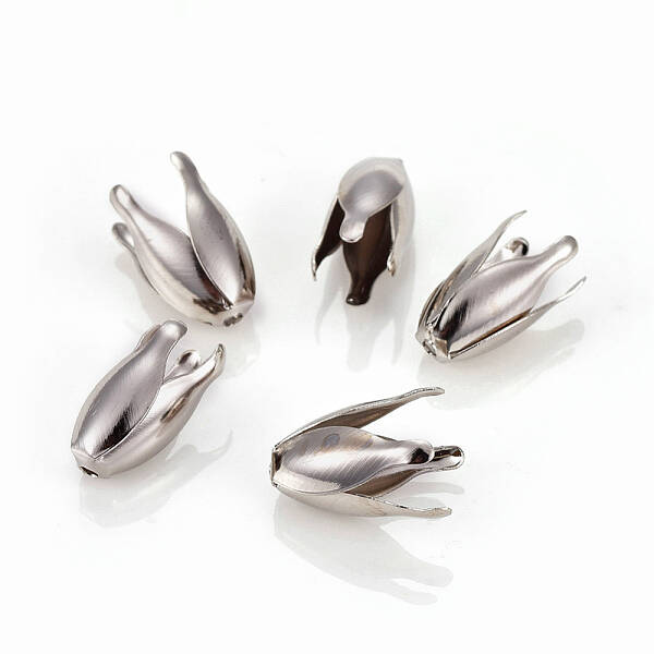 4-Petal Iron Bead Caps
