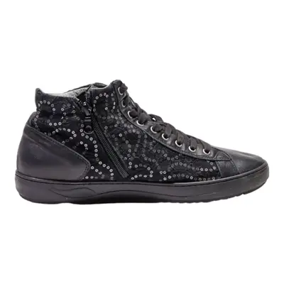NERO GIARDINI High Top Trainers Black Synthetic Womens UK 6