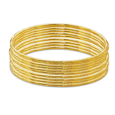 Brass Buddhist Bangle Sets